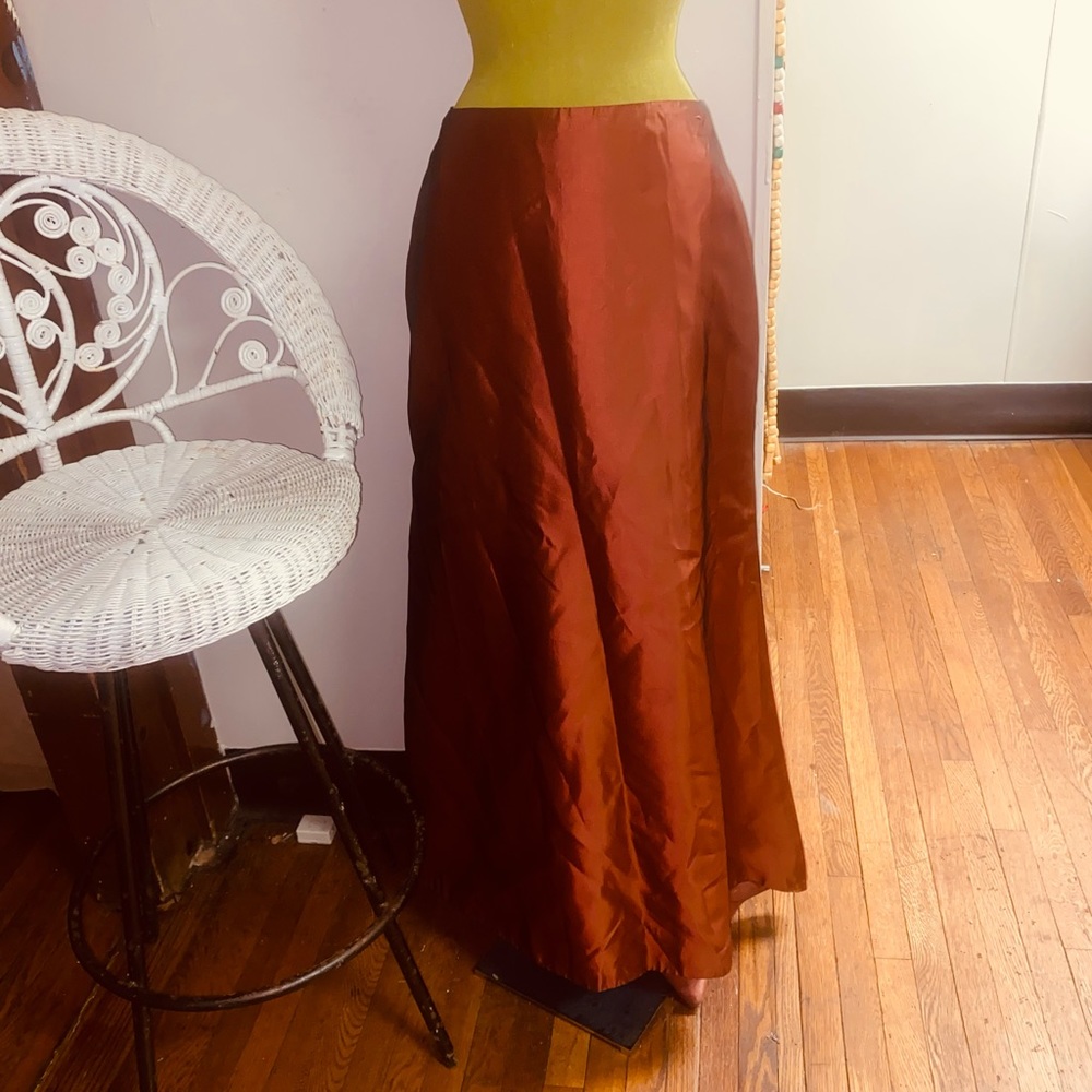 Vintage Lazaro copper evening skirt.